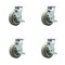 Service Caster 6 Inch Thermoplastic Rubber Swivel Caster Set with Ball Bearings and Brakes SCC SCC-30CS620-TPRBF-TLB-4 - alternate 3